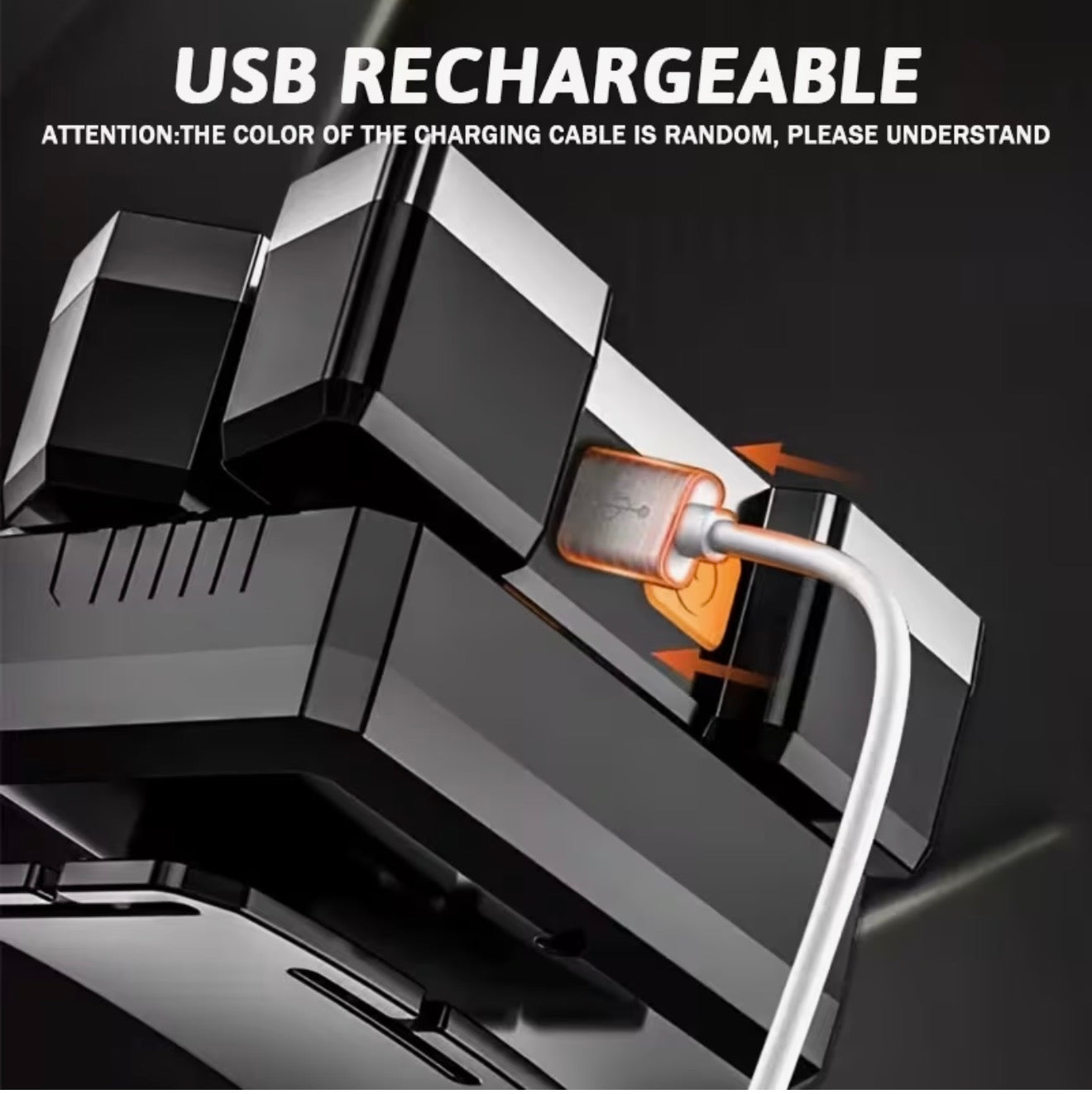 USB Wiederaufladbare LED Stirnlampe, 5LED & Sensor, Zoom, Camping, Angeln & Outd