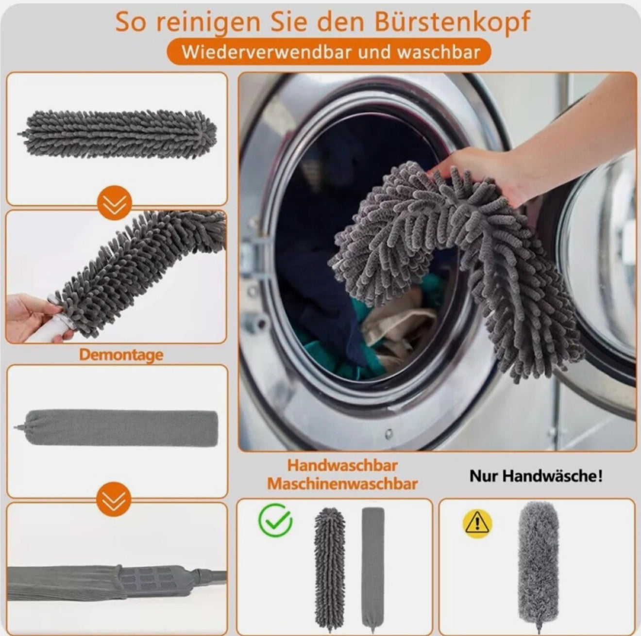 🧹 2er Set Teleskop-Staubwedel – Für ein sauberes Zuhause ohne Leiter!