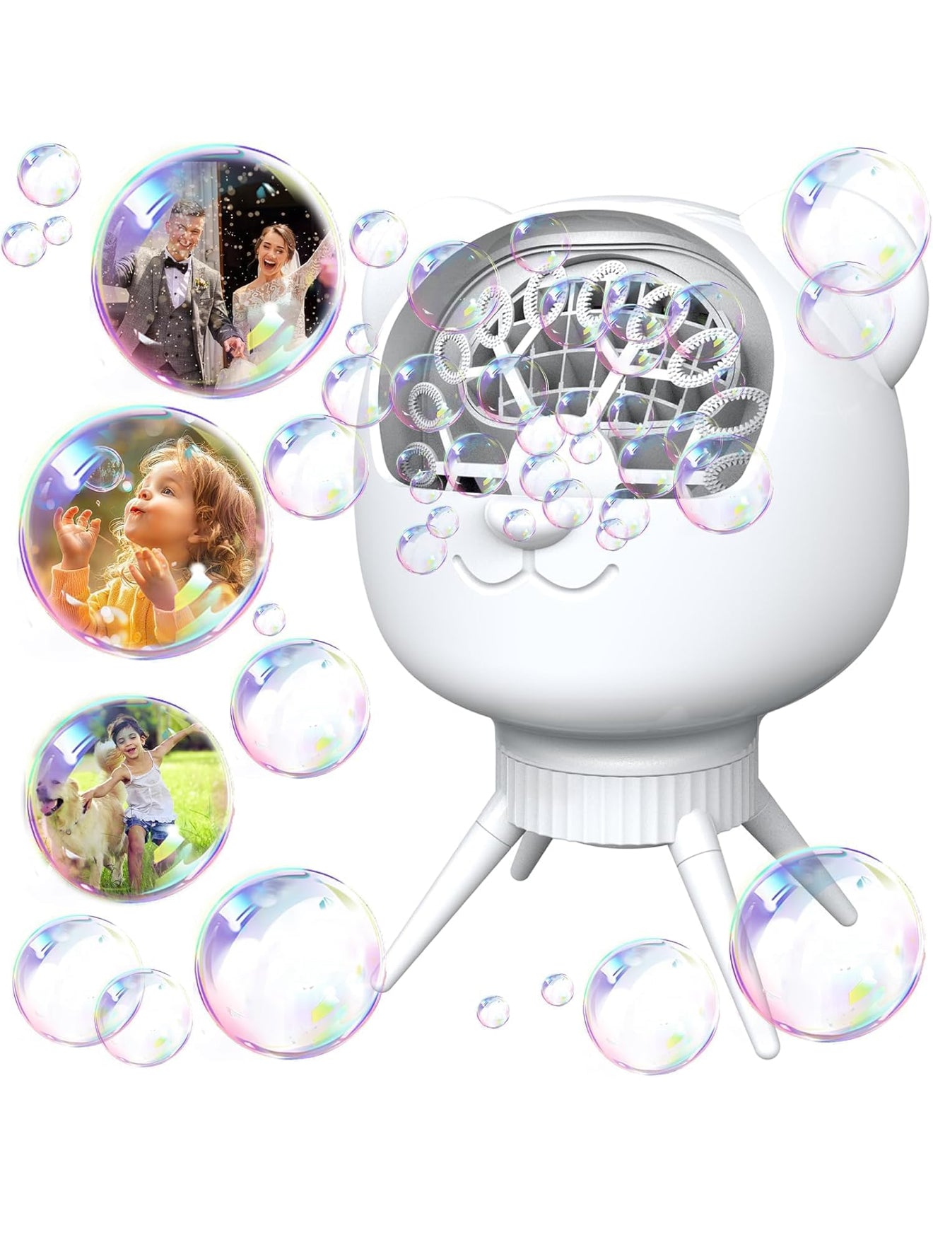 Professionelle Automatische Seifenblasenmaschine – 38.000 Blasen/Min, 500 ml Tank