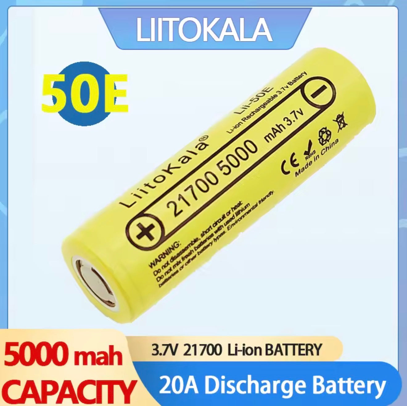 Li-Ion Akku 18650 21700 32700 LiFePO4 3400–7000mAh 3,7V 3,2V High Drain 2er 4er Set