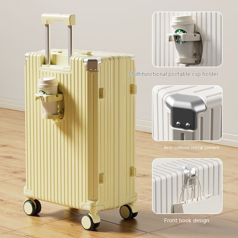 ALTIN™ Multifunktionaler Passwort Trolley Koffer – 20/24/26 Zoll, Anti-Kollisions-Design, Leicht & Stylisch