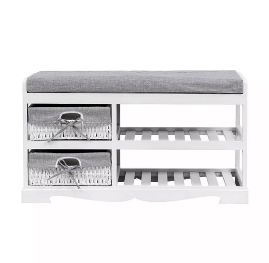 Happy Home Sitzbank mit Schuhablage – Weiß – Verschiedene Modelle – Versand kostenlos!