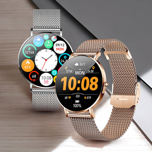 ALTIN™ Ultra Dünne Damen Smartwatch – 1,36" HD Touchscreen, Stilvoll & Funktional