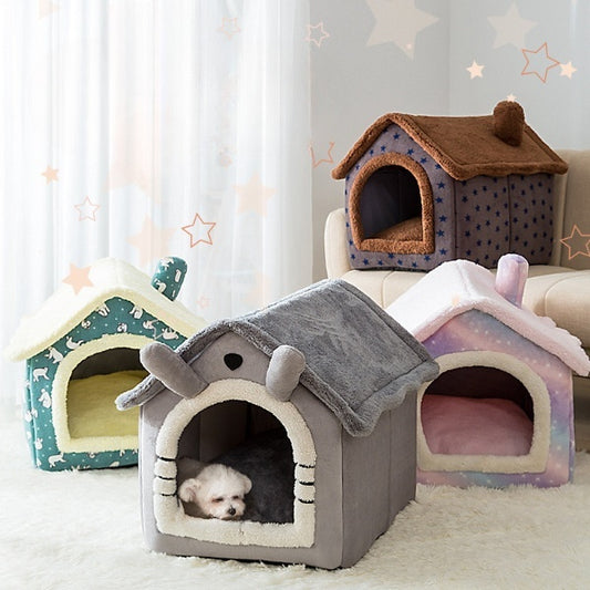 ALTIN™ Hundehütte & Katzenhaus – Weiches Kuschelbett für alle Jahreszeiten (S/M/L)