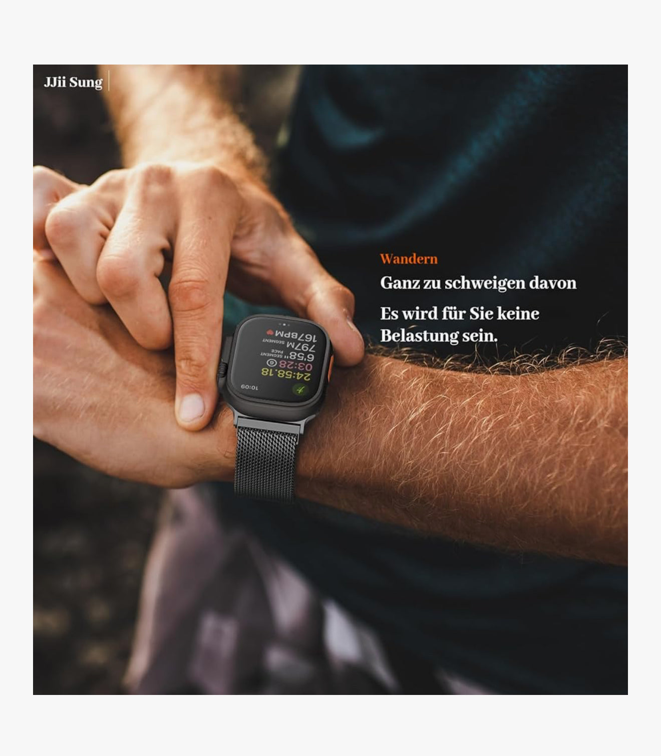 Edelstahl Milanese Armband für Apple Watch Ultra/SE/Serie 1–10