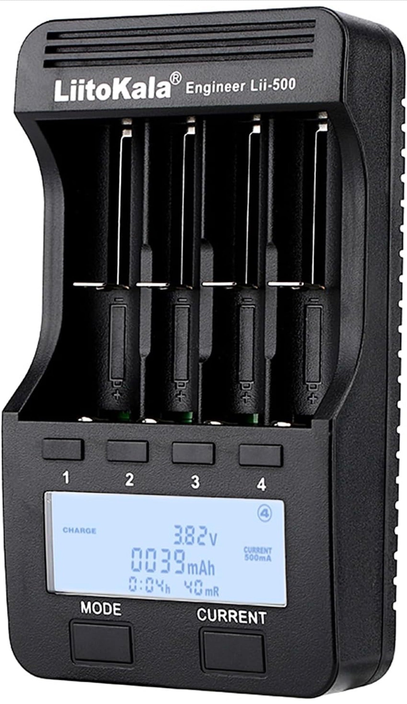 LiitoKala Lii-500 Smart Ladegerät LCD 4 Schächte 12V Analyse