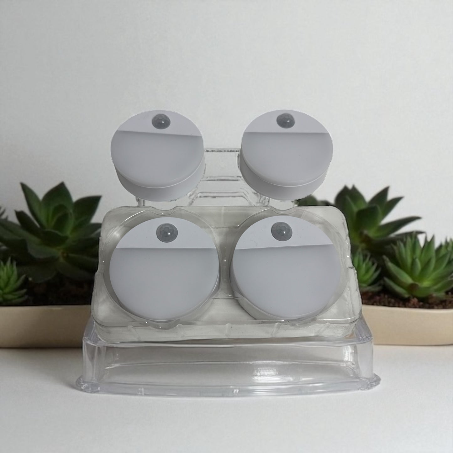 Bewegungssensor LED Nachtlicht – 8er Set – Kabellos, Batteriebetrieben, PIR Sensor, 2835 LED, Schrank-/Flur-/Treppenbeleuchtung
