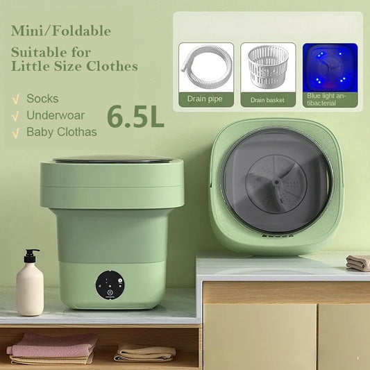 ALTIN™ Mini Faltbare Waschmaschine mit Trocknung – Ideal für Reisen, Apartments & Camping