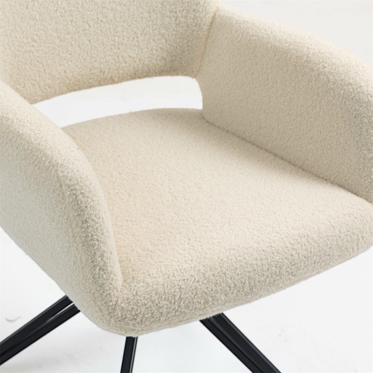 🪑 Esszimmerstuhl 2er Set | Samtstoff oder Bouclé | X-Gestell, Drehbar mit Rückholfunktion