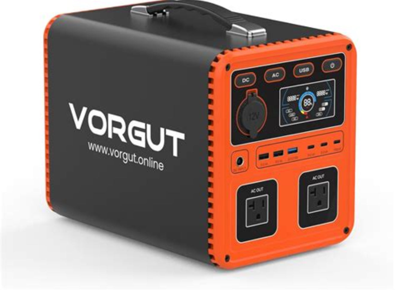 Tragbare Powerstation 666Wh 700W – VORGUT P7 – LiFePO4 Akku – Solar-Ladung – Für Outdoor, Camping & Notfälle