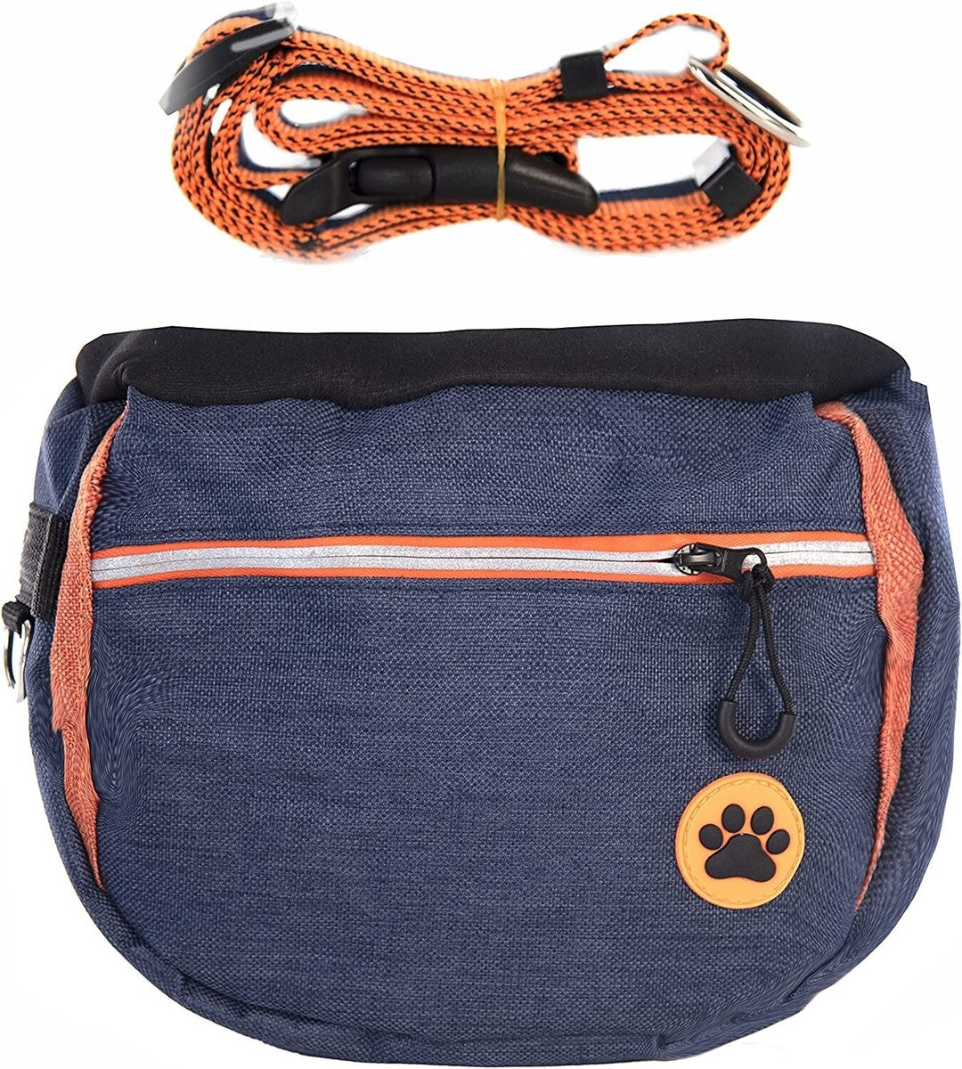 2x Hunde Leckerli Tasche Futterbeutel Kotbeutelspender Training Gassi Blau