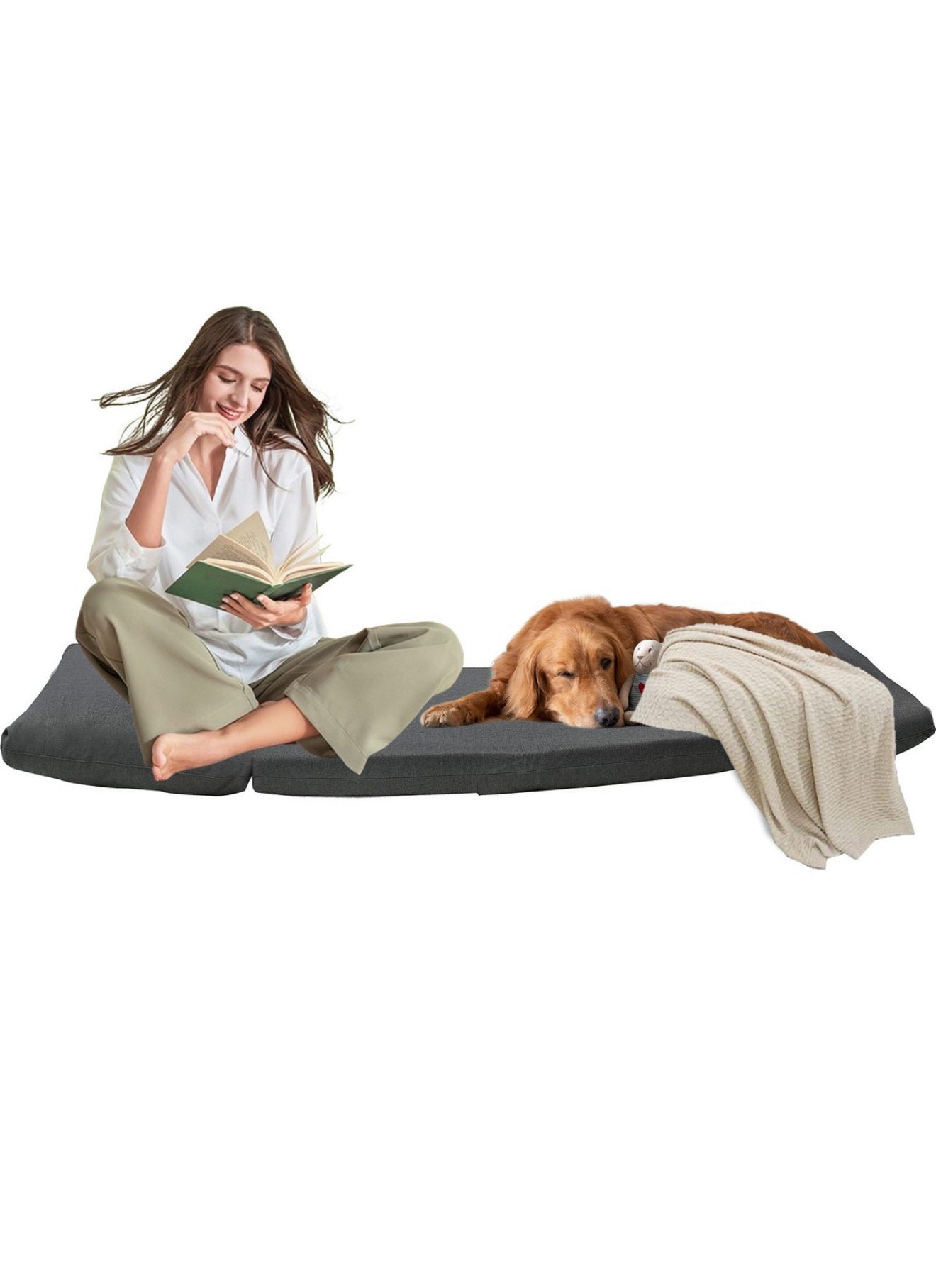 ALTIN™ Sofa & Bett ( Dunkelgrau & Grau )