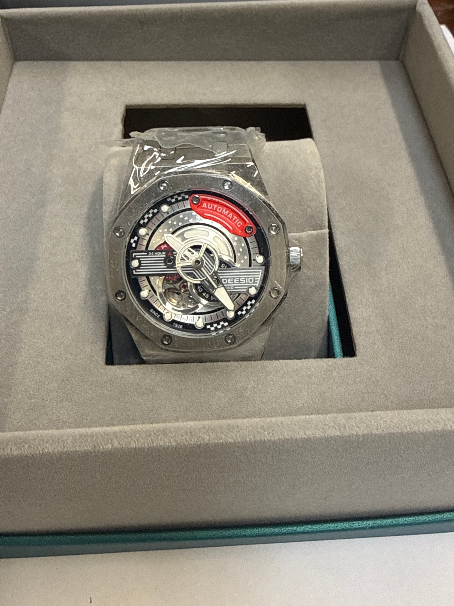 Skelett Design Saphirglas Miyota Automatik Herren Uhr