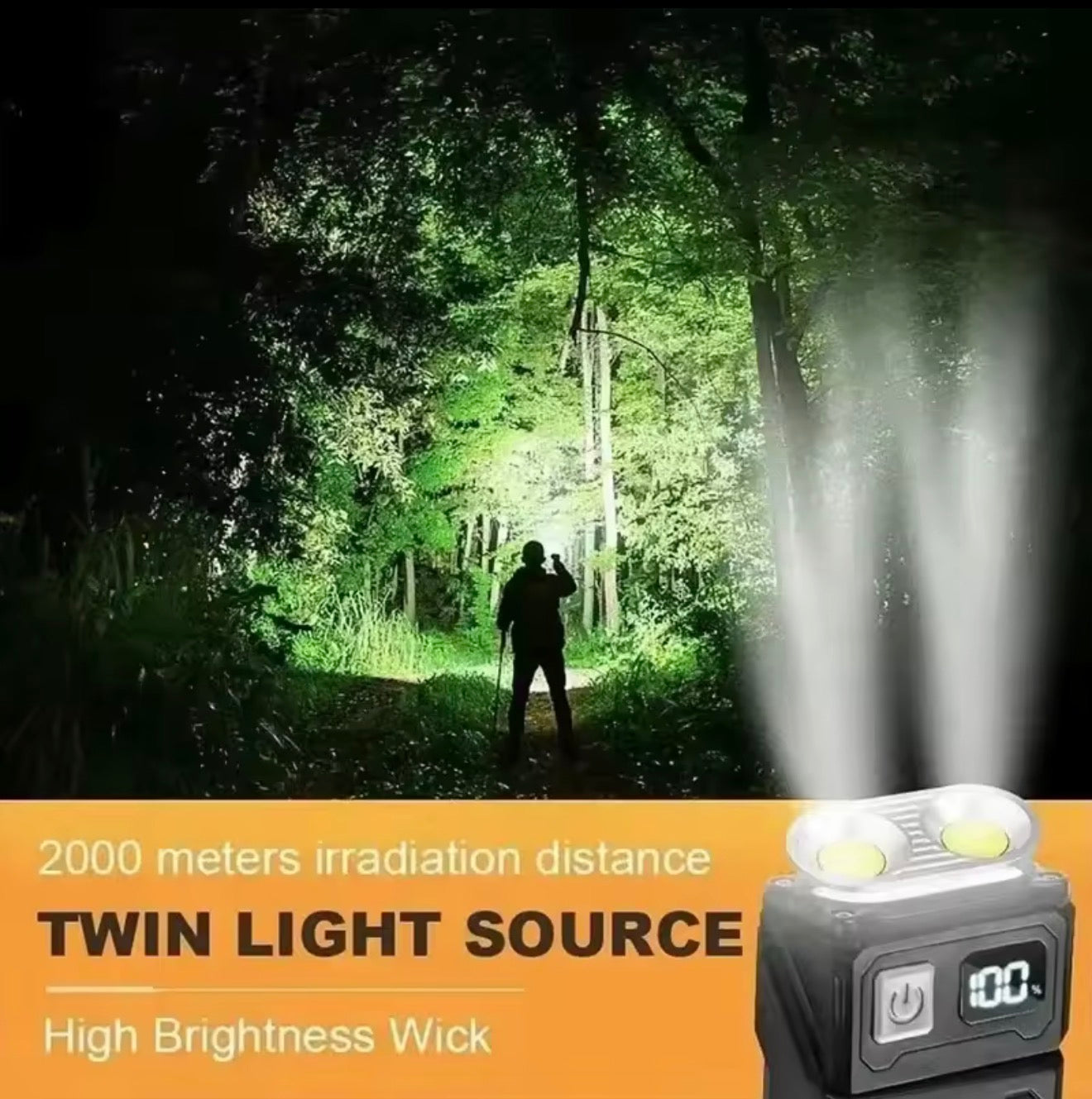 Multifunktionale taktische Arbeitslampe 7-in-1, 500 Lumen, Powerbank, IP45, Clip ✅