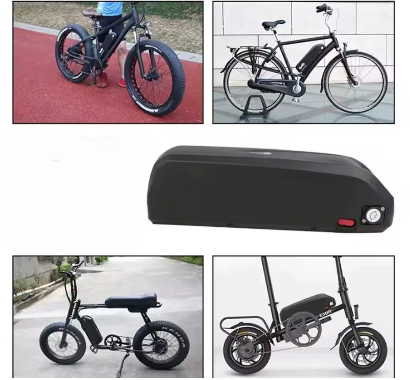48V 10Ah 480Wh Li-Ion E-Bike Akku Hailong Down Tube
