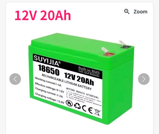 12V Li-Ion Akku 12Ah 20Ah BMS Batterie Solar E-Bike CE