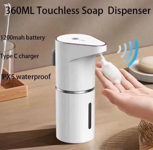 Automatischer Schaumspender 360 ml IPX5 Touch Sensor Seifenspender USB Type-C