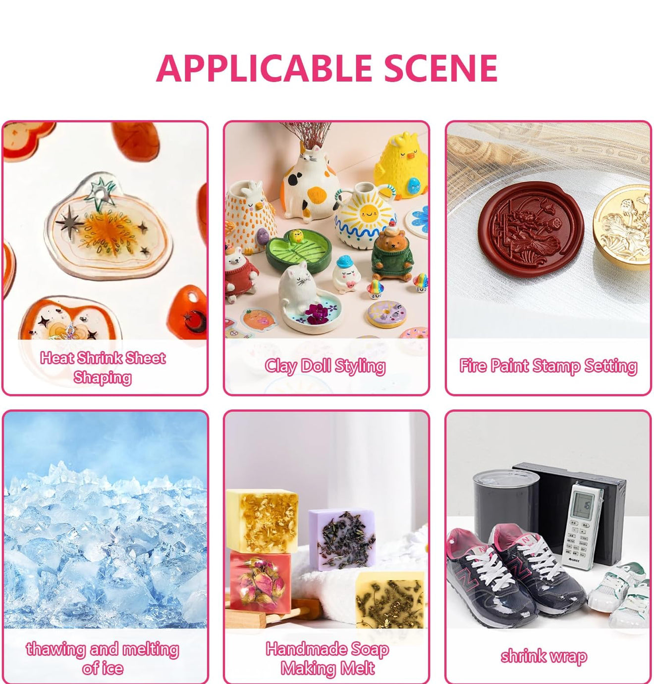 Heißluftpistole 220 V 300 W Mini Hitzepistole DIY Heißluft Fön Farbe Trockner