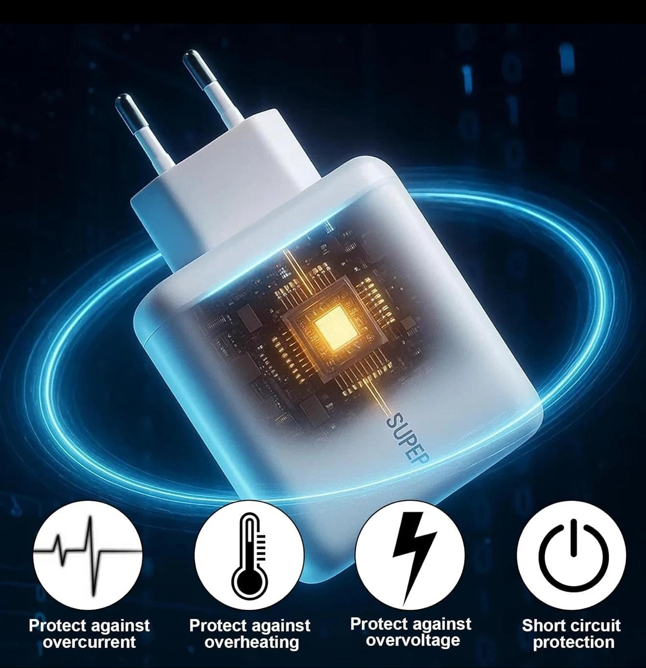 65 W USB-C Schnellladegerät + 2 m Kabel | Kompatibel mit Oppo / OnePlus / Realme