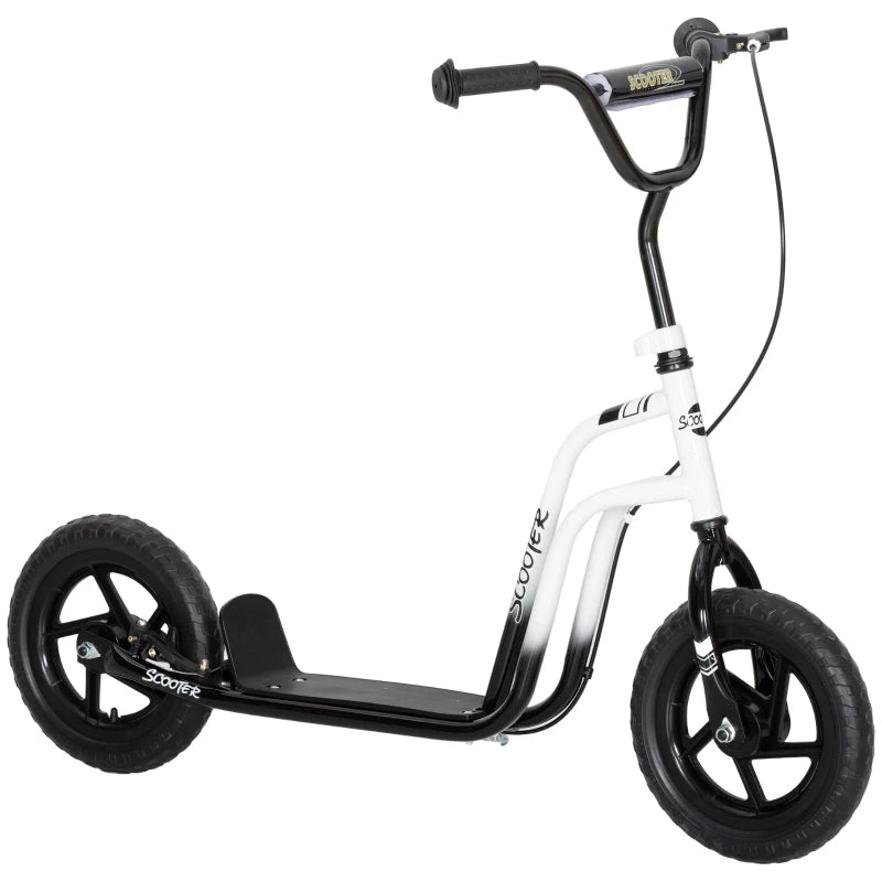 Kinderroller höhenverstellbar 5–12J, 12” Räder, Handbremse, Ständer