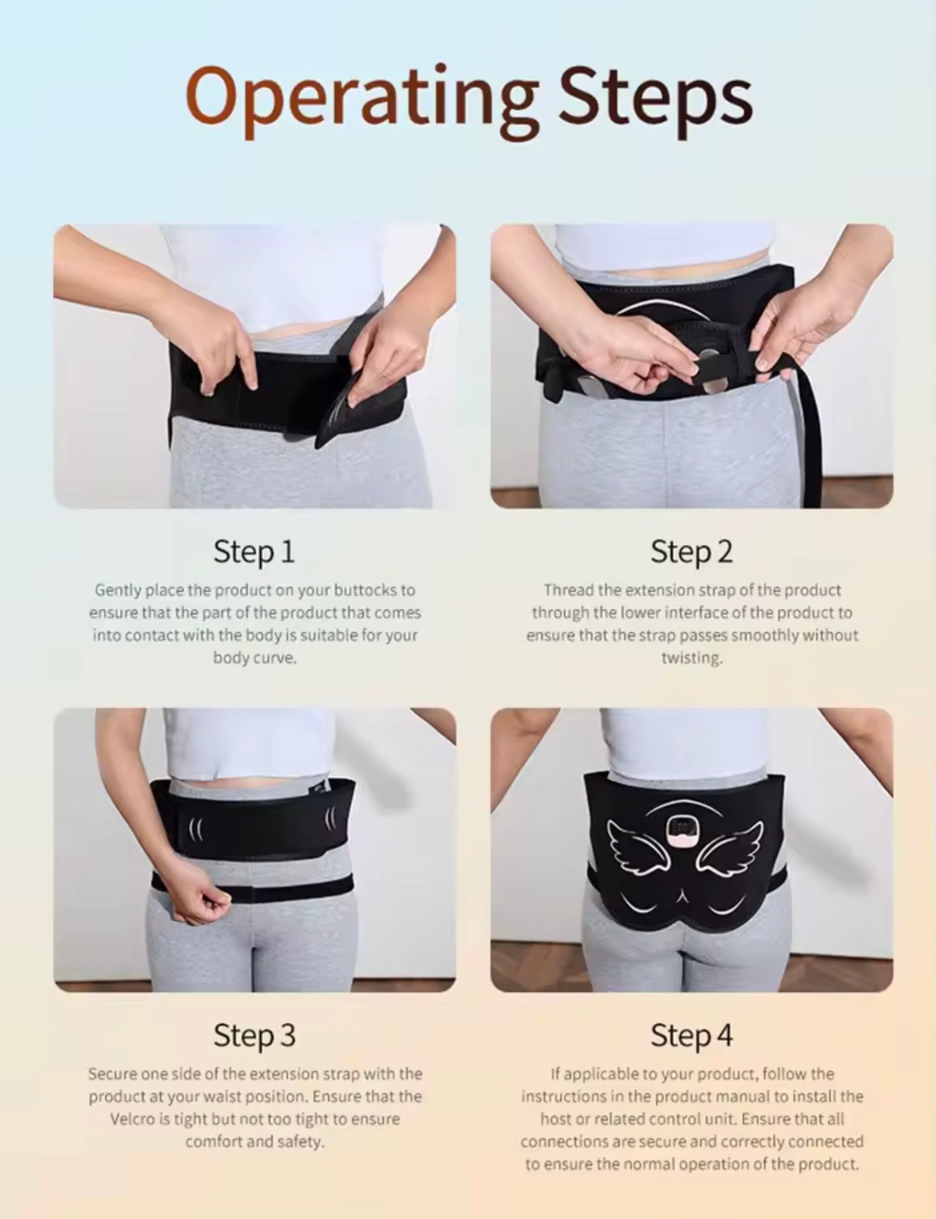 EMS 3in1 Muskelstimulations Set für Bauch Arme Beine mit LCD USB