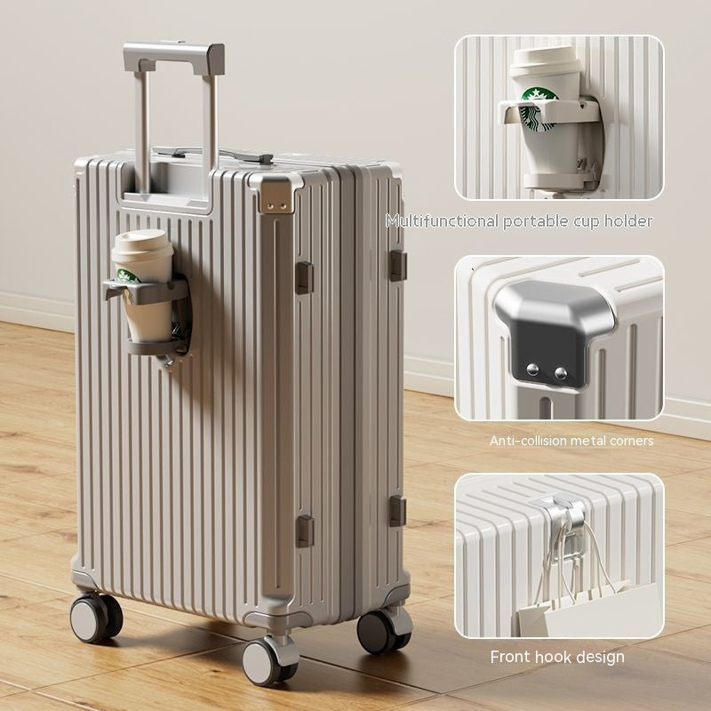 ALTIN™ Multifunktionaler Passwort Trolley Koffer – 20/24/26 Zoll, Anti-Kollisions-Design, Leicht & Stylisch