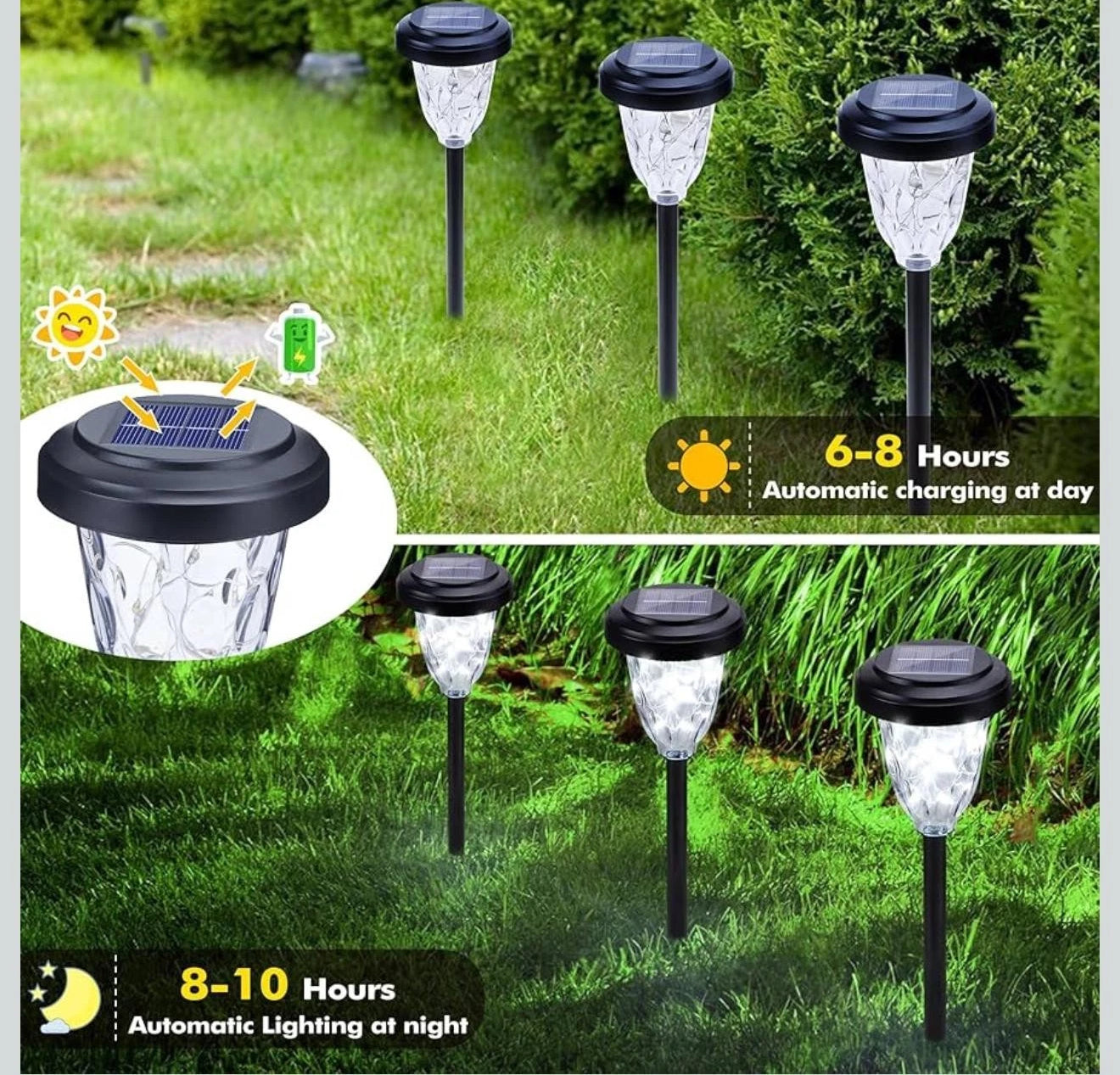 Solar Gartenbeleuchtung LED & Solar Fackeln IP65 Outdoor Dekoration Garten