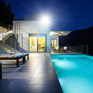 300W LED Flutlicht IP67 Außenstrahler 24000lm Kaltweiß Hof Garage Garten
