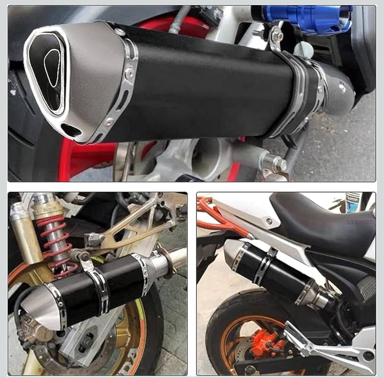 Abnehmbarer DB-Killer, Hochtemperaturbeständig, Universell 38–51 mm, Aluminium + Edelstahl