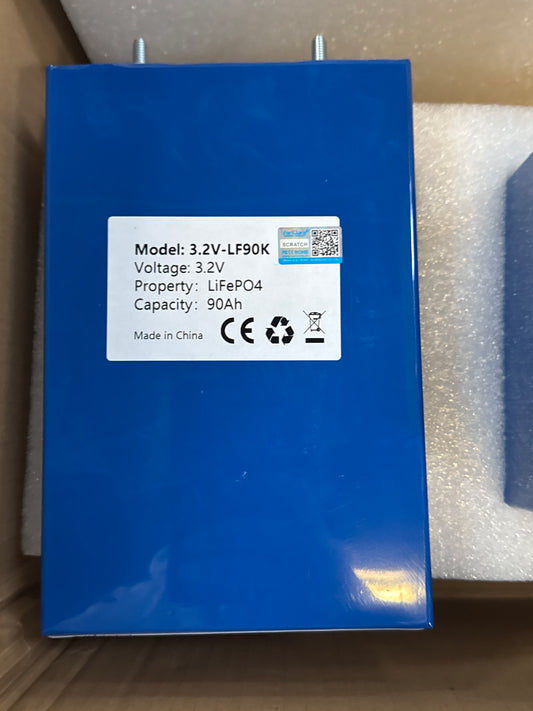 6X 3.2V 90Ah LiFePO4 Zellen Set für Solar & Speicher