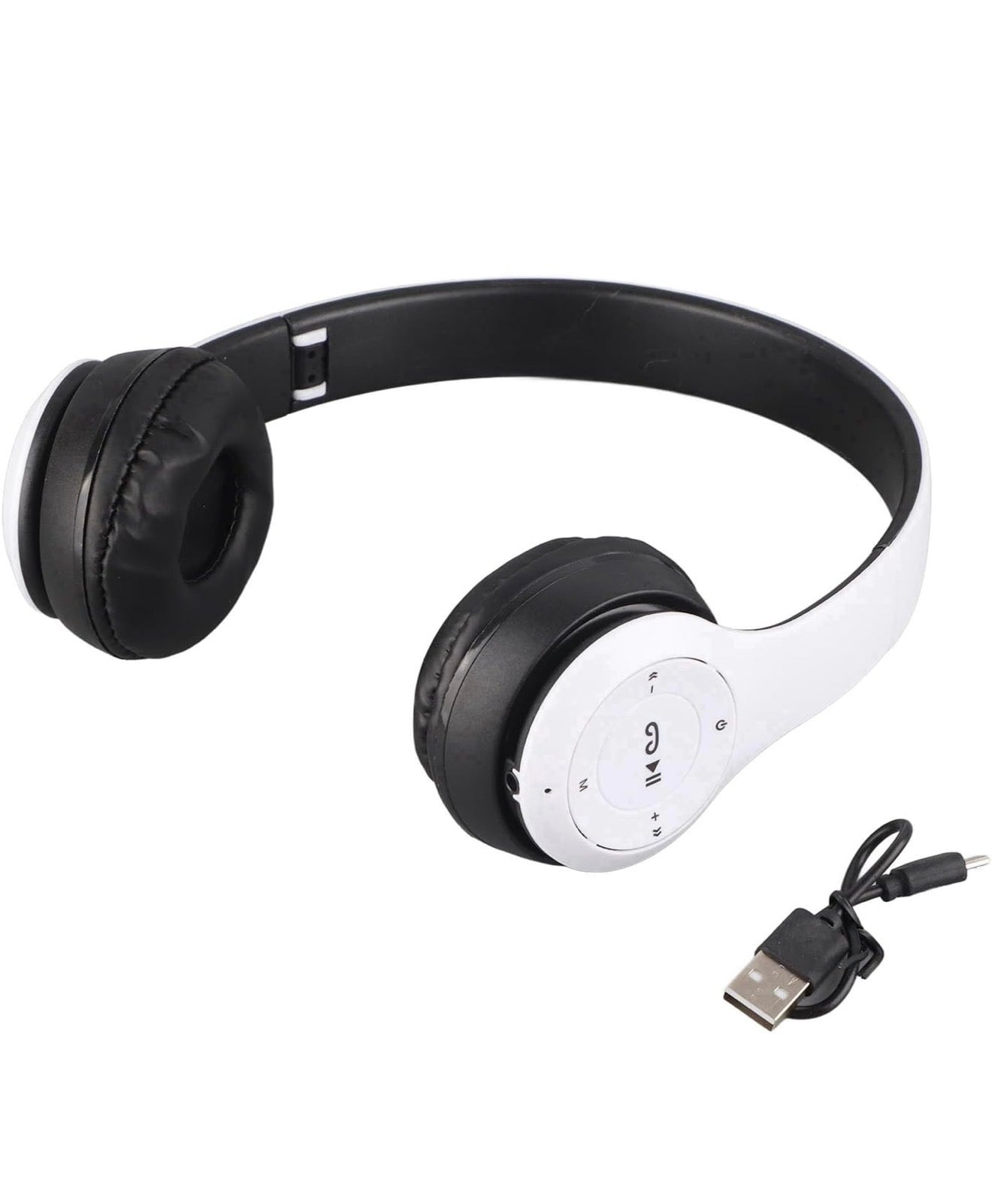 Kabelloser Bluetooth 5.0 P47 Kopfhörer Faltbar Stereo, FM, TF, Weiß/Rot/Schwarz