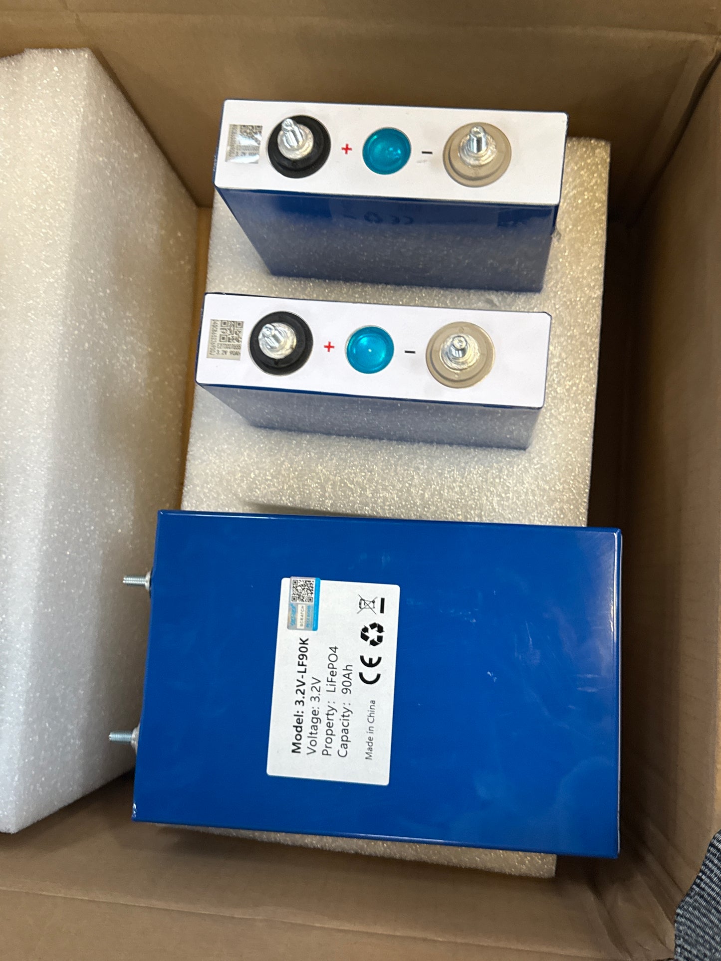 6X 3.2V 90Ah LiFePO4 Zellen Set für Solar & Speicher