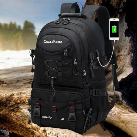 ALTIN™ Großer Kapazität Wanderrucksack – Wasserdicht, Robust & USB-Anschluss