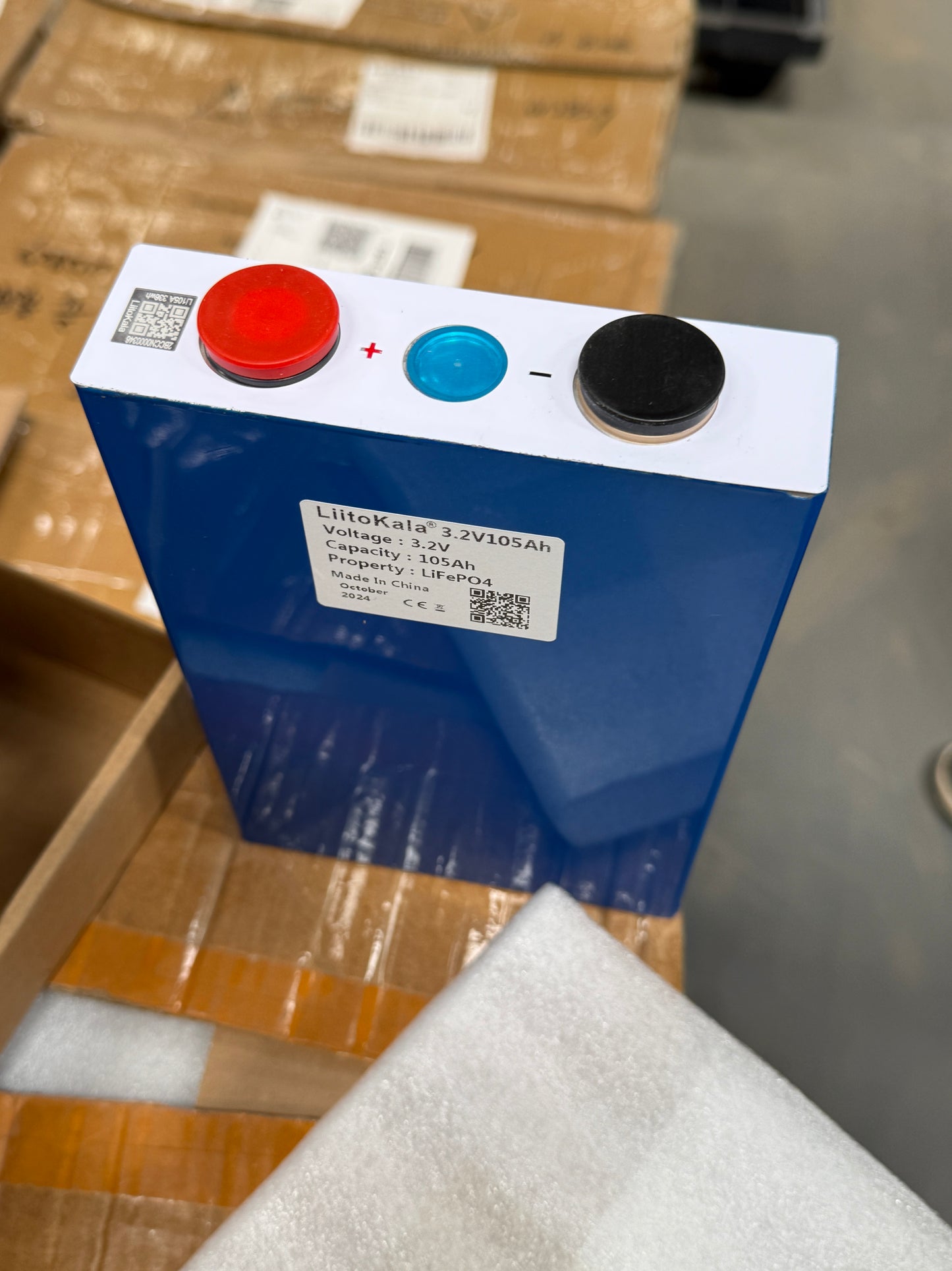 3.2V 105Ah LiFePO4 Akku Zelle Prismatic Solar EV Speicher