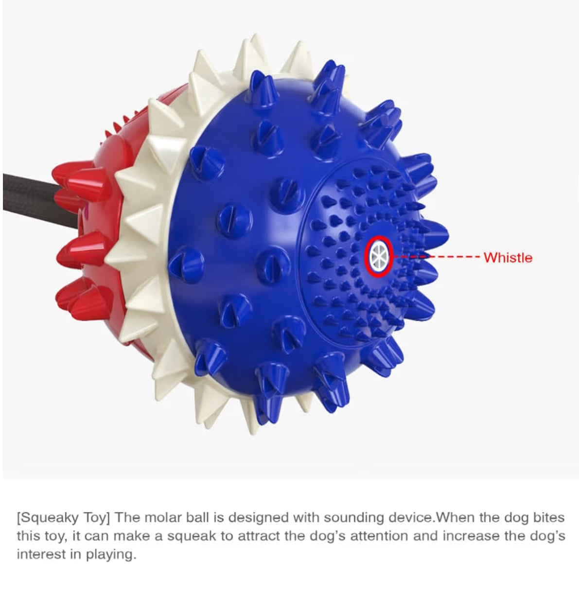 Interaktives Hundespielzeug mit Saugnapf & Quietschfunktion – Zahnpflege & IQ-Ball