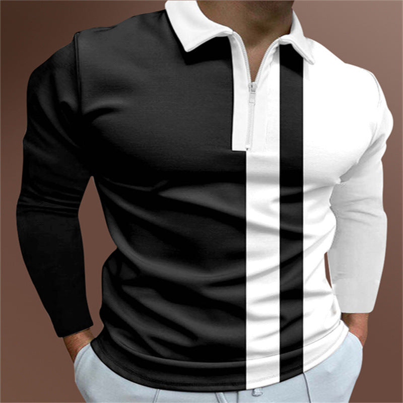 ALTIN™ Herren Polohemd mit Streifenmuster – Kurzarm, Klassischer Kragen, Sommerstyle