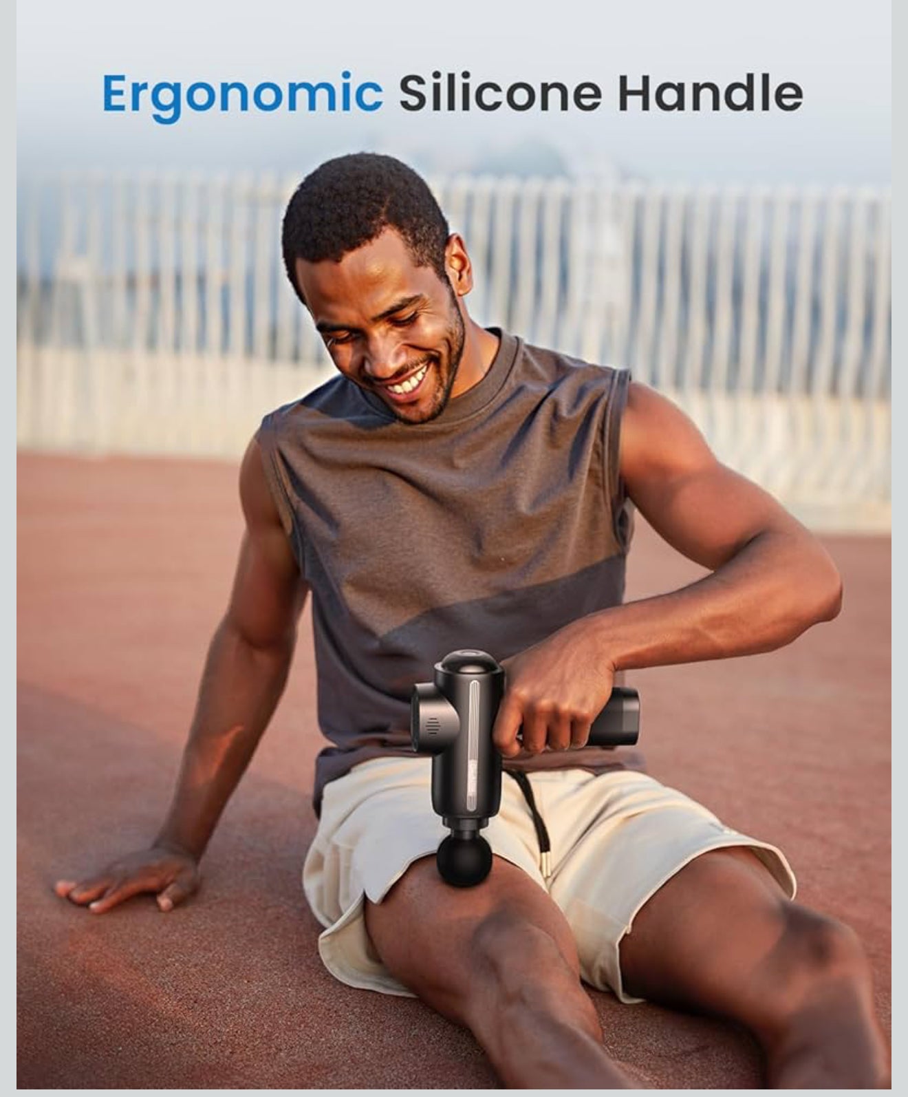 RENPHO Massage Gun, 3200 U/min, USB-C Ladeanschluss, Muskelentspannung, Schwarz