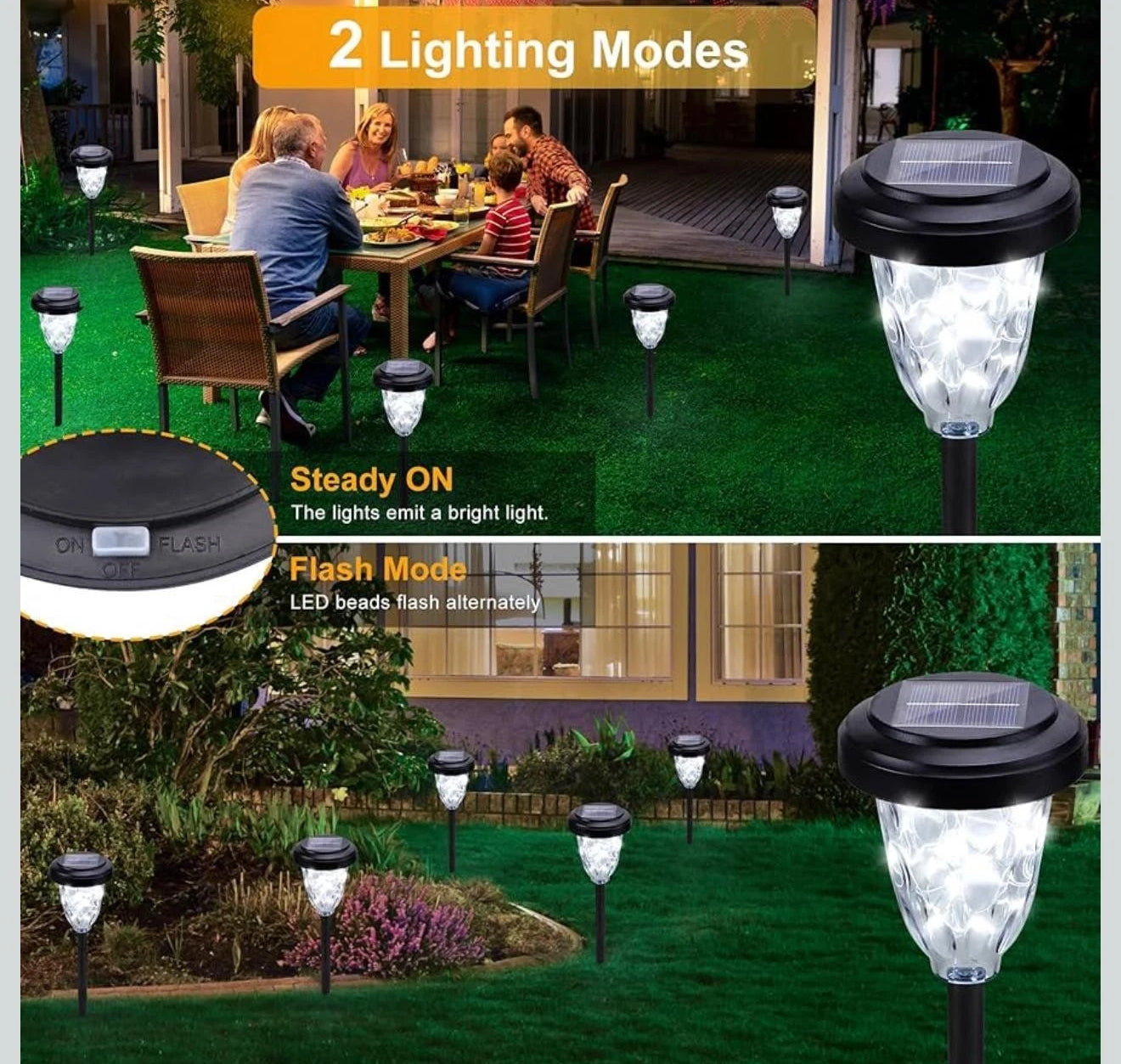 Solar Gartenbeleuchtung LED & Solar Fackeln IP65 Outdoor Dekoration Garten