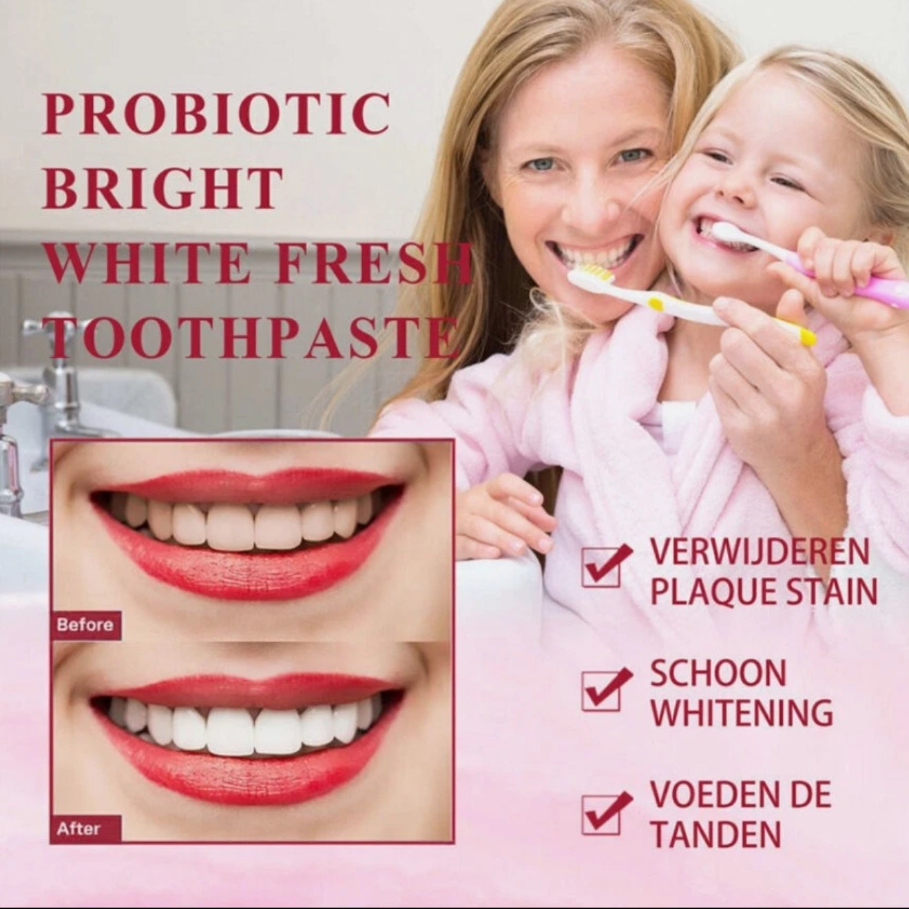 SP6 Ultra Whitening Zahnpasta – Probiotische Tiefenreinigung & Aufhellung | Natürliche Formel für frischen Atem & gesundes Zahnfleisch, 140 g