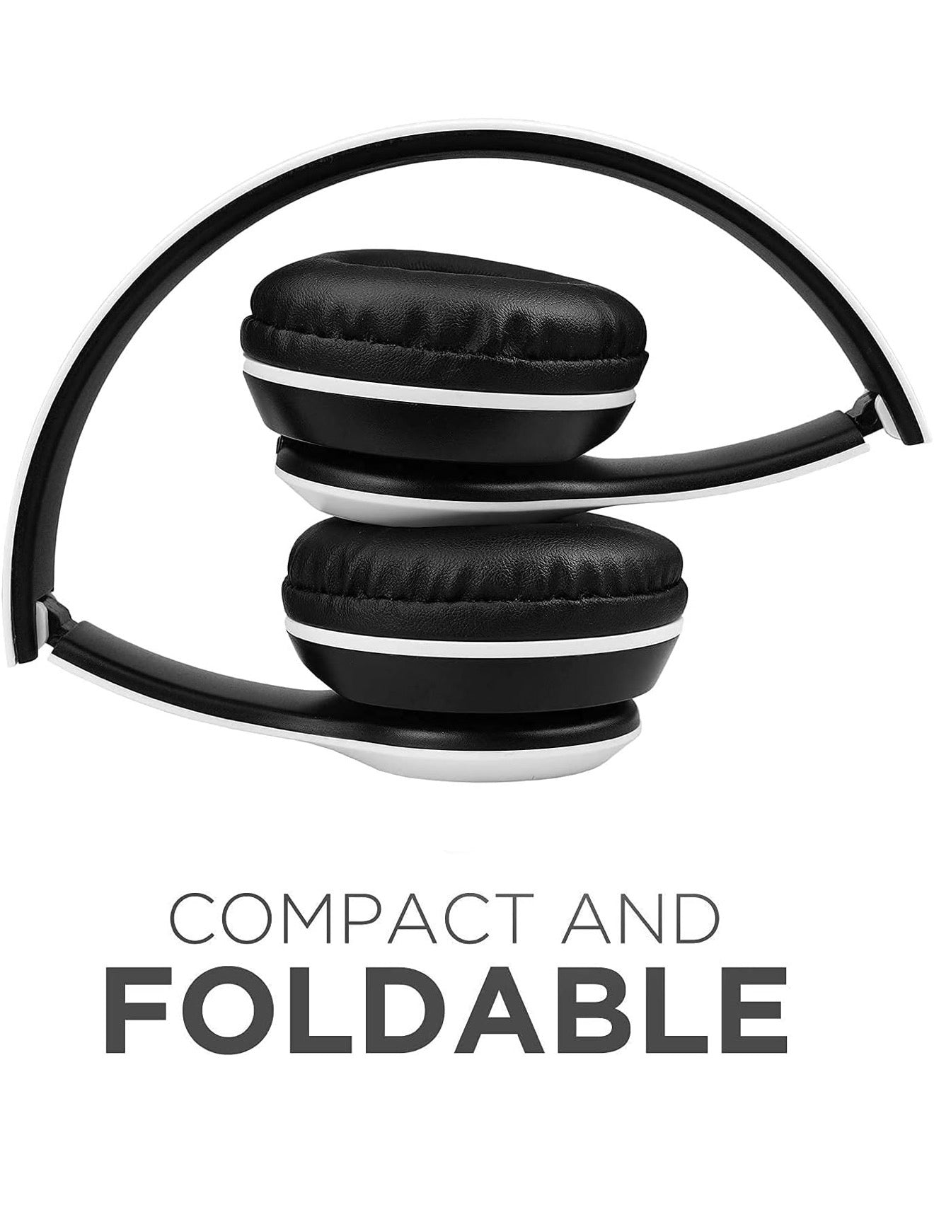 Kabelloser Bluetooth 5.0 P47 Kopfhörer Faltbar Stereo, FM, TF, Weiß/Rot/Schwarz