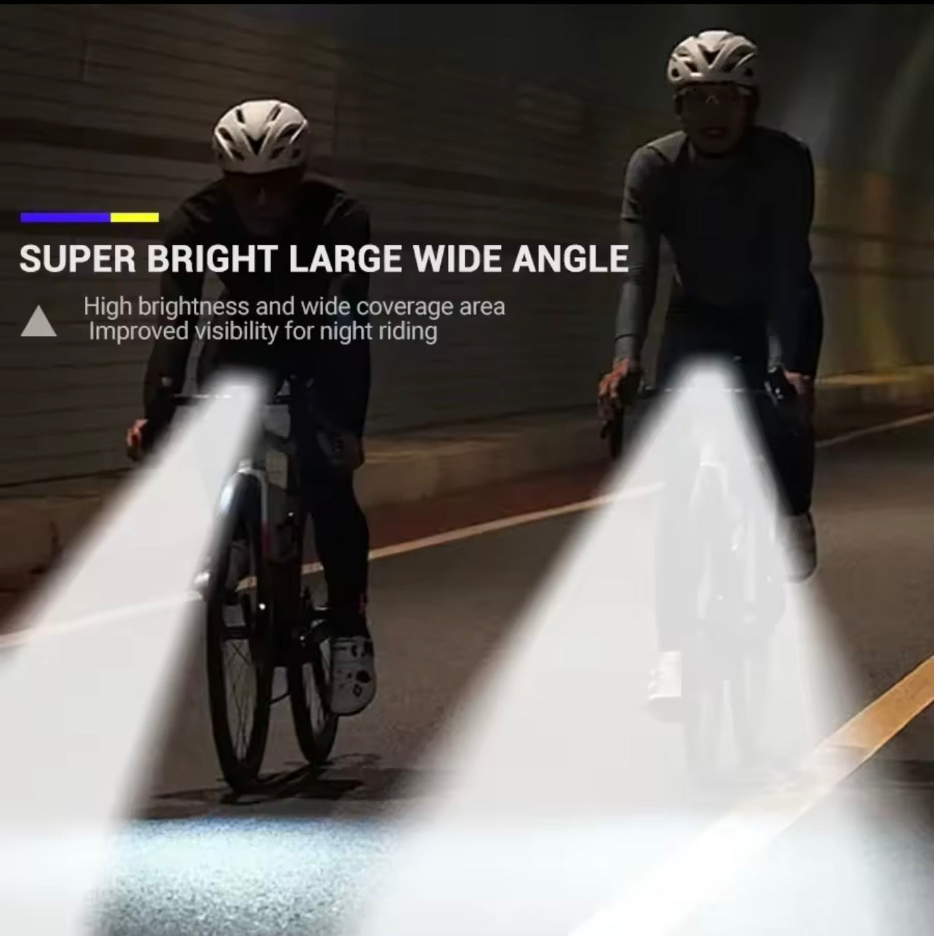 USB-C LED Fahrradlicht Set Front + Rücklicht wiederaufladbar, spritzwassergeschützt