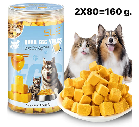 Gefriergetrocknetes Wachteleigelb für Hunde & Katzen – Premium Naturprodukt