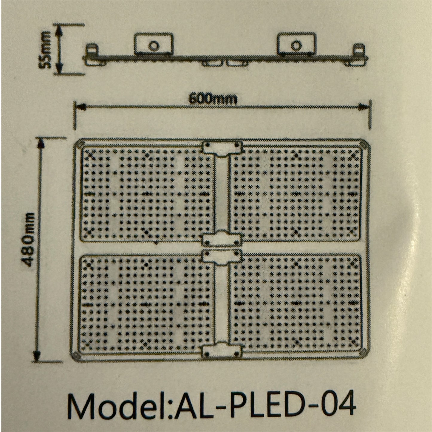 LED Pflanzenlampe 400W – Vollspektrum, Samsung LM301B, Dimmbar, IP65, CE/RoHS/FCC