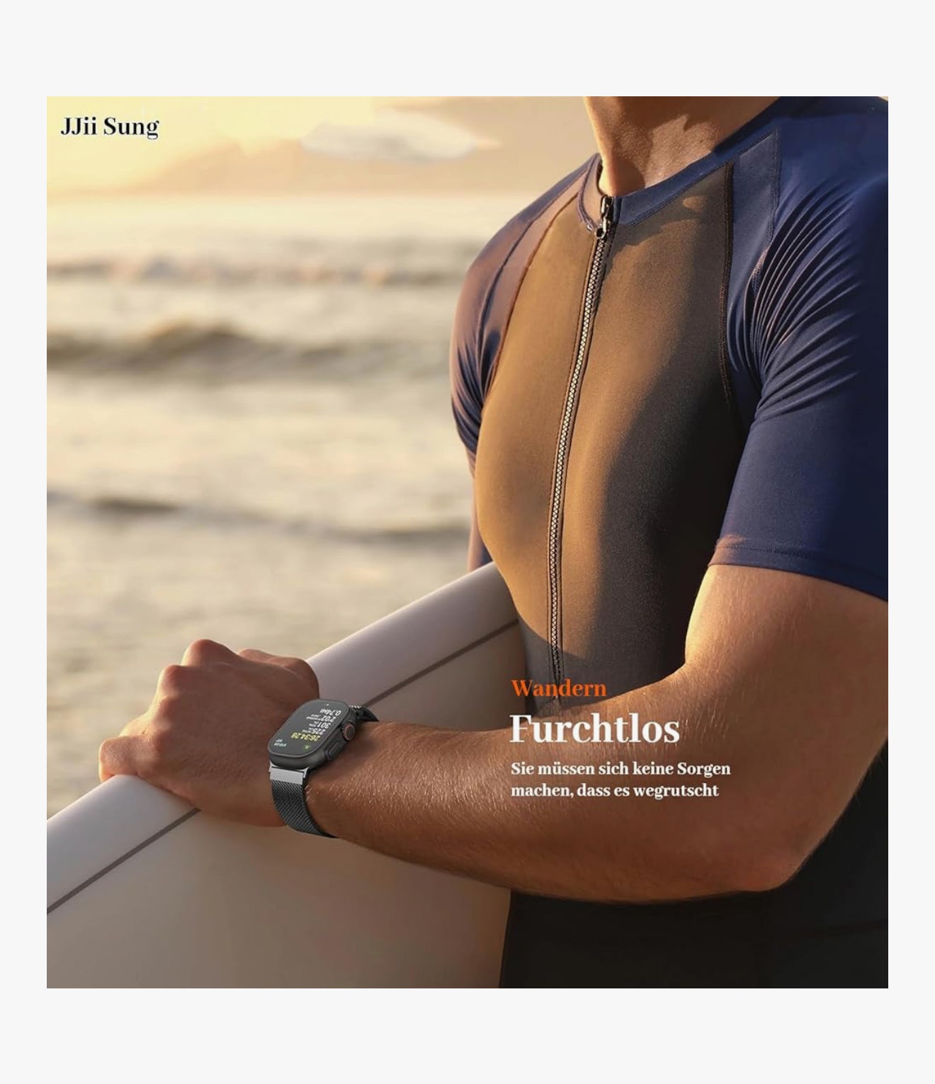 Edelstahl Milanese Armband für Apple Watch Ultra/SE/Serie 1–10