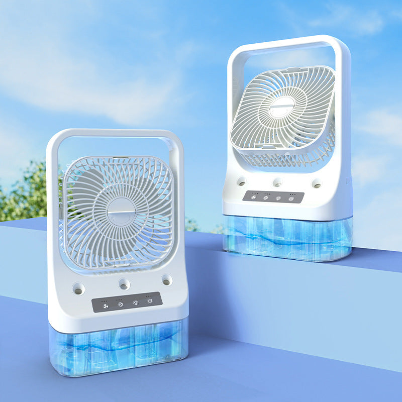 ALTIN™ USB-Klimaanlage-Ventilator – 3-in-1 Luftkühler mit Sprühfunktion, Nachtlicht & Aromatherapie