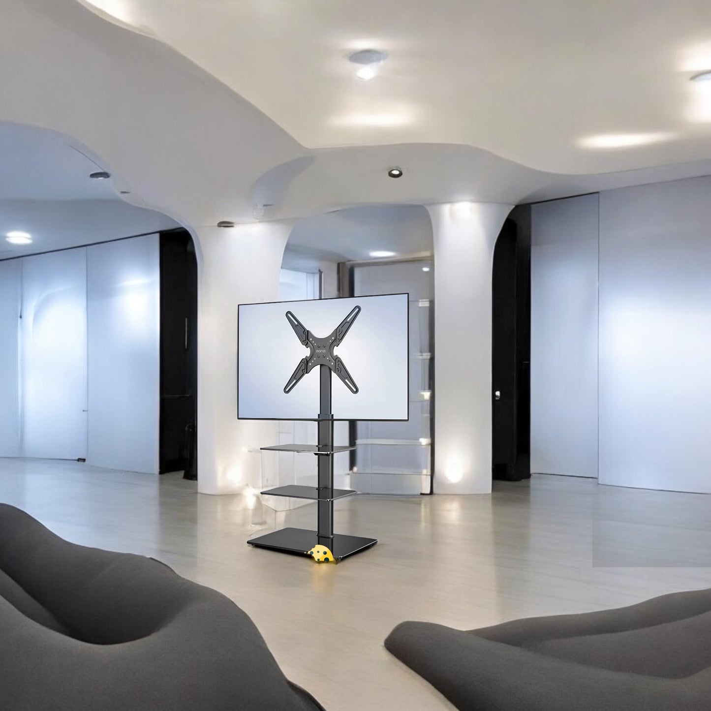 ALTIN™ Verstellbare TV-Halterung – Für 32”-65” | Höhen- & Neigungsanpassung | Robuste Metallkonstruktion | Modernes & Stilvolles Design