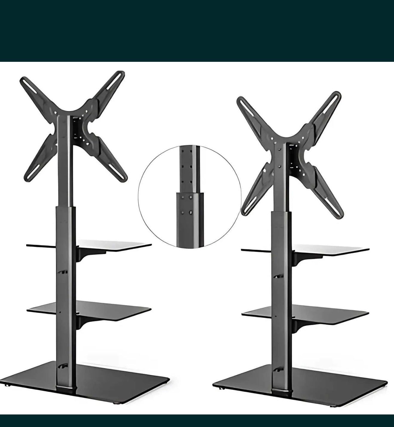 ALTIN™ Verstellbare TV-Halterung – Für 32”-65” | Höhen- & Neigungsanpassung | Robuste Metallkonstruktion | Modernes & Stilvolles Design
