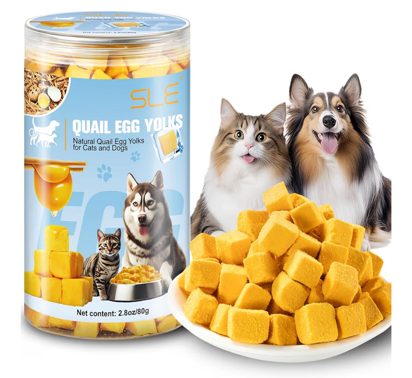 Gefriergetrocknetes Wachteleigelb für Hunde & Katzen – Premium Naturprodukt