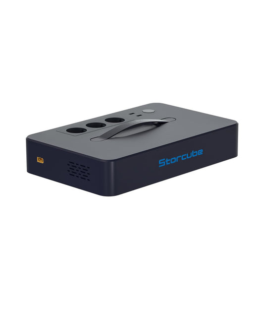 STORCUBE Power Hub für S1000 Tragbare Powerstation, Split-Wechselrichter mit 1000 W / 3X AC-Ausgänge, 2X USB-Anschlüsse, 600W max. Solareingang