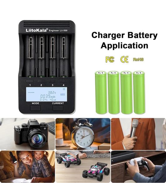 LiitoKala Lii-500 Smart Ladegerät LCD 4 Schächte 12V Analyse